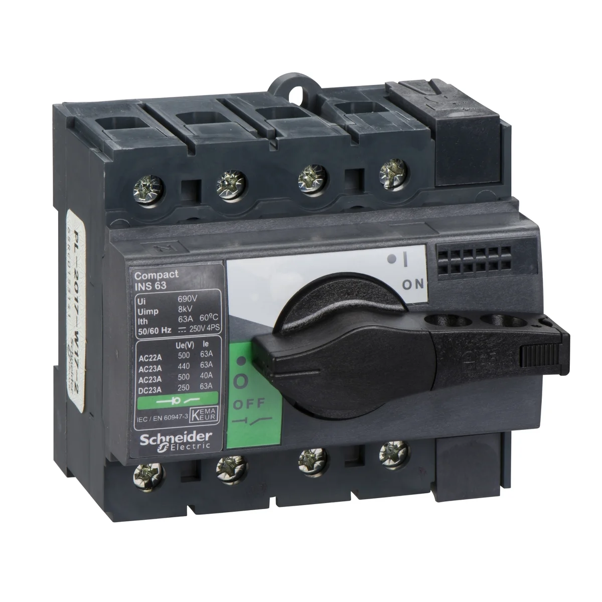 switch-disconnector Compact INS63 - 4 poles - 63 A