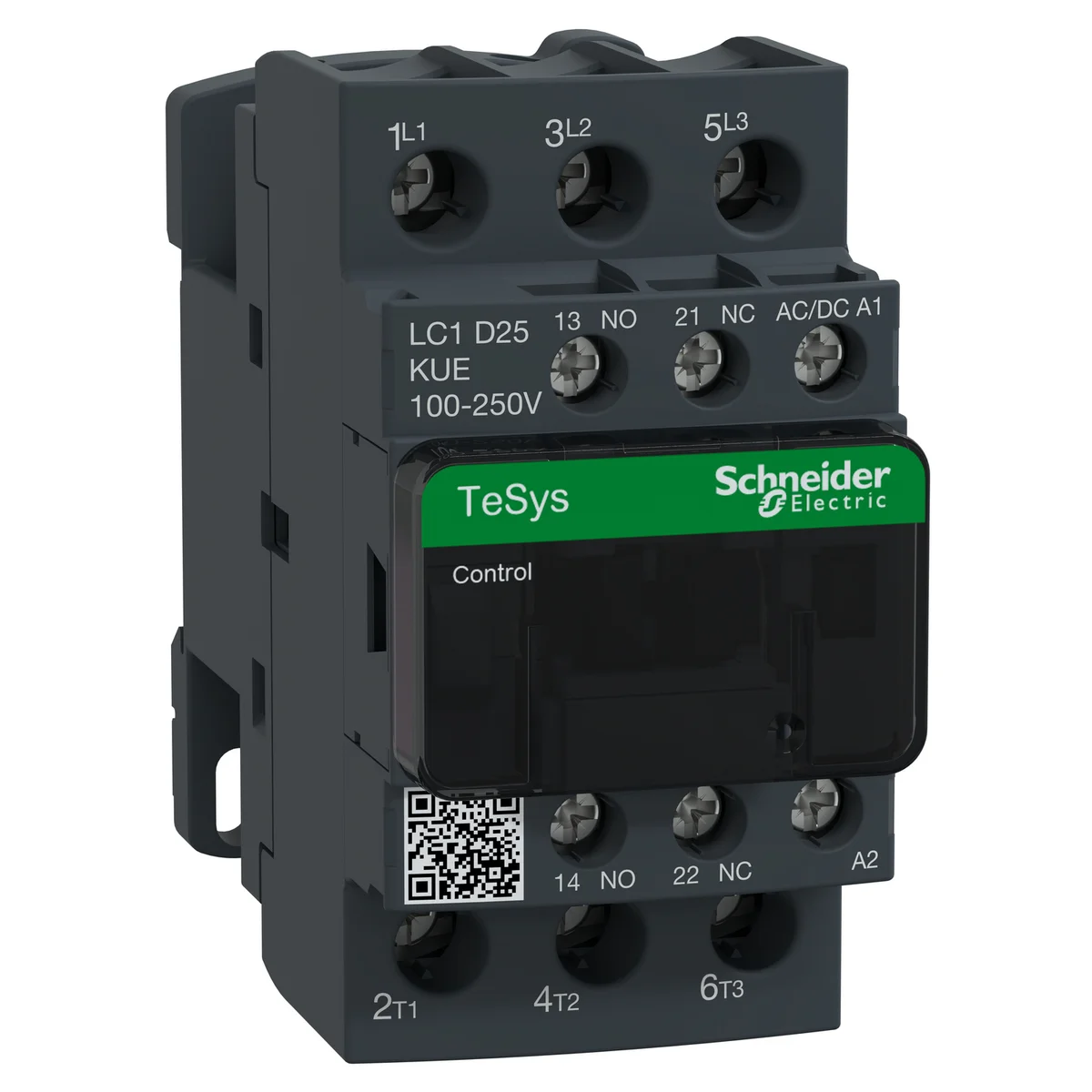 TeSys D contactor - 3P - <= 440 V - 25 A AC-3 - 100...250 V AC/DC coil