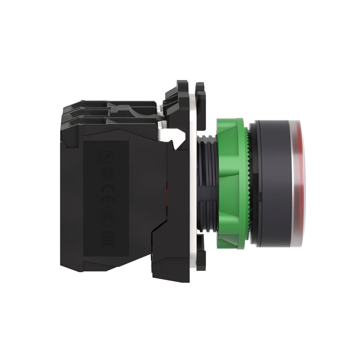 red flush complete illum pushbutton Ø22 spring return 1NO+1NC 220...240V 3