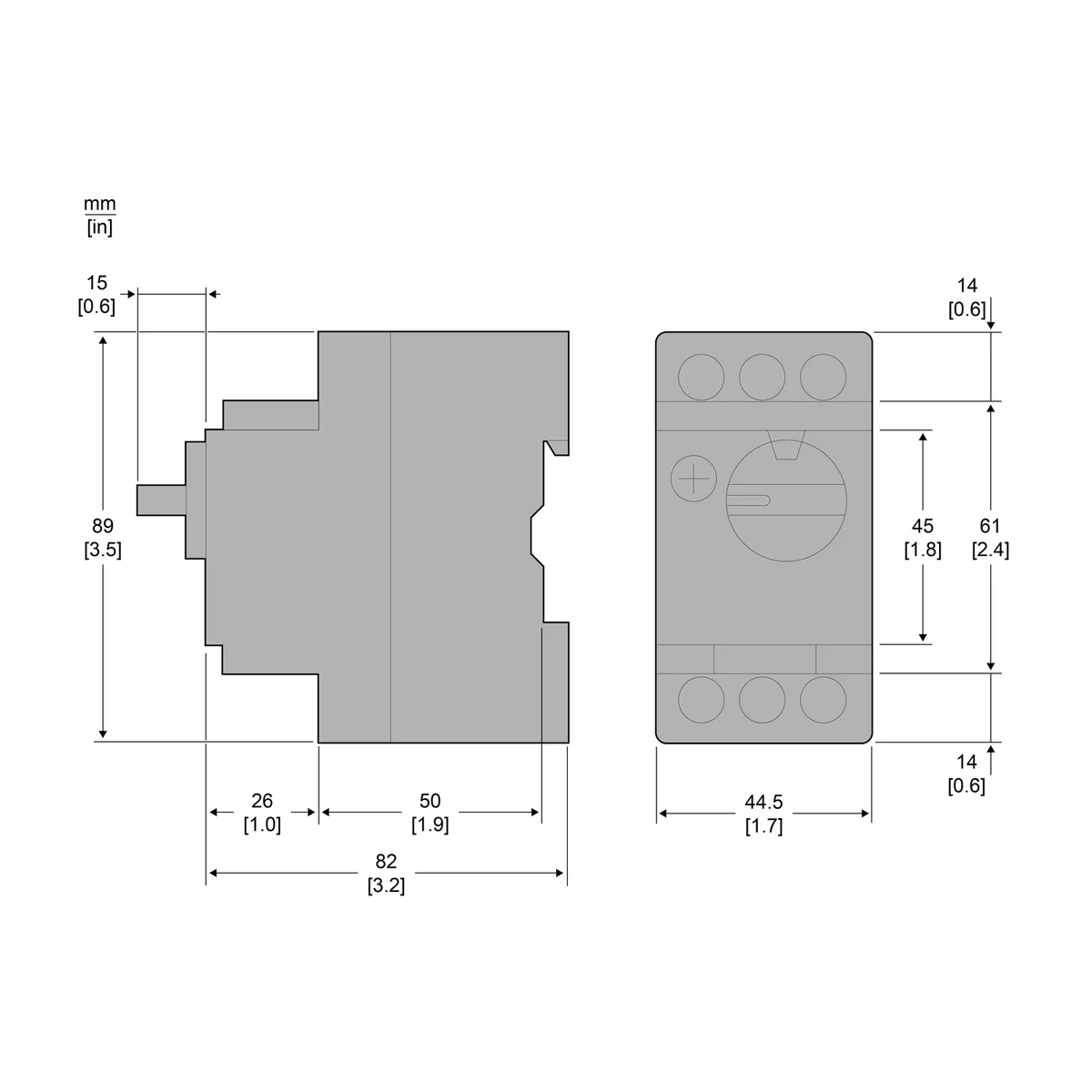 TeSys GV2 - Motor circuit breaker - thermal-magnetic - 0.63…1 A 7
