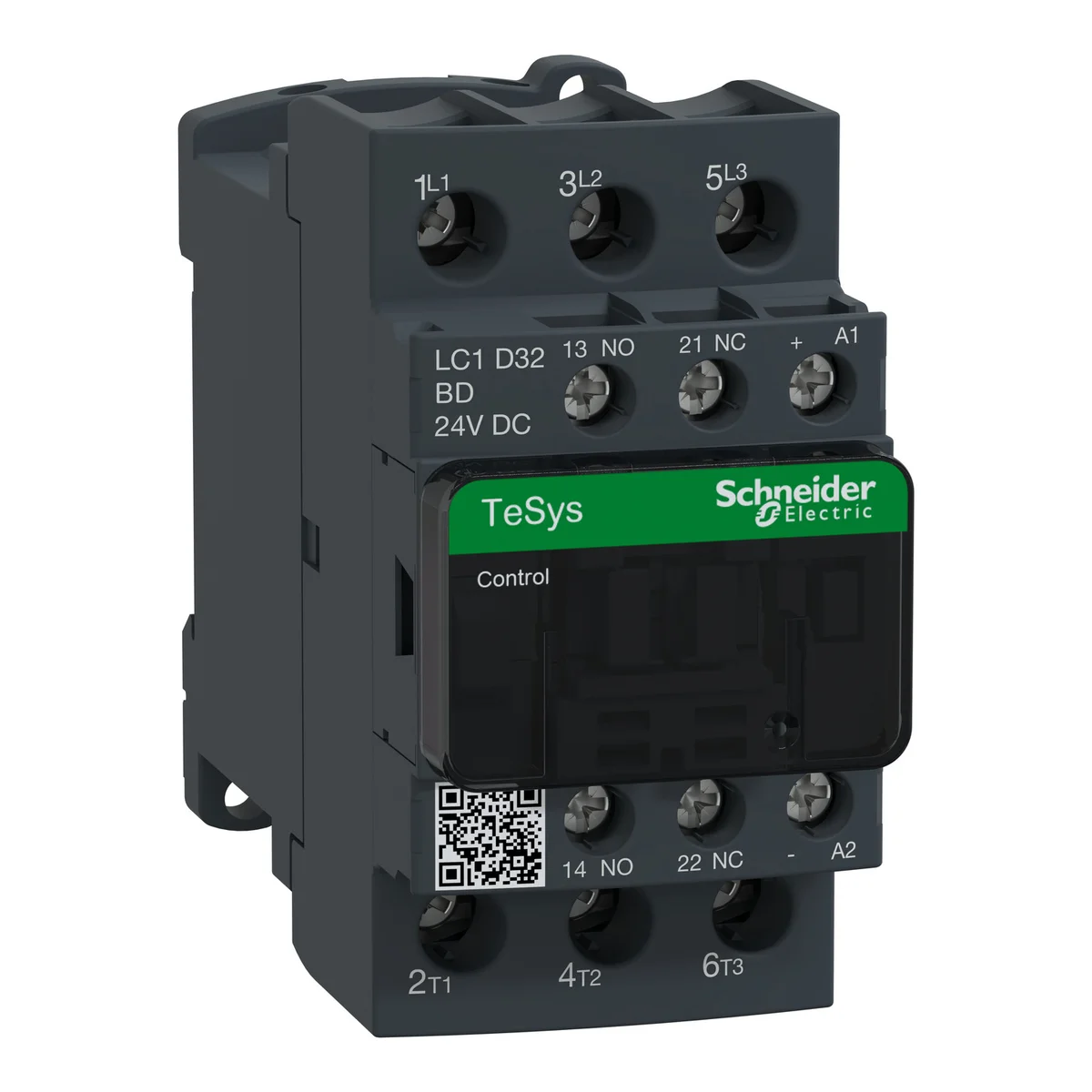 TeSys D contactor - 3P(3 NO) - AC-3 - <= 440 V 32 A - 24 V DC coil