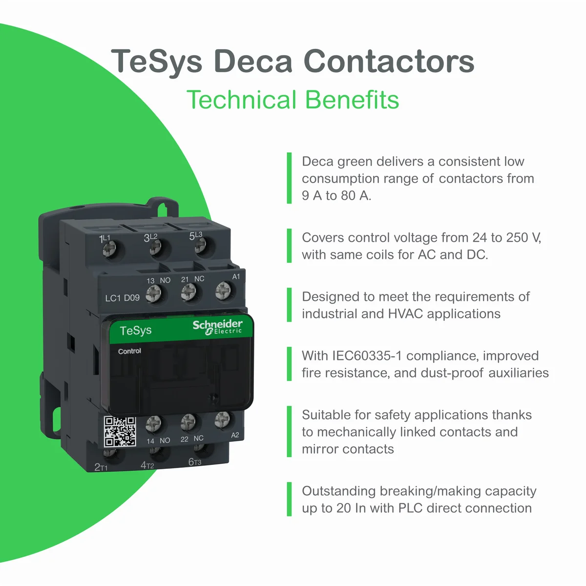 TeSys D contactor - 4P(4 NO) - AC-1 - <= 440 V 125 A - 48 V AC 50/60 Hz coil 3