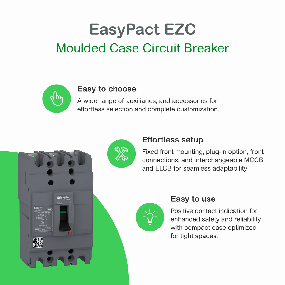 Easypact CVS - CVS400N TM400D circuit breaker - 3P/3d 3