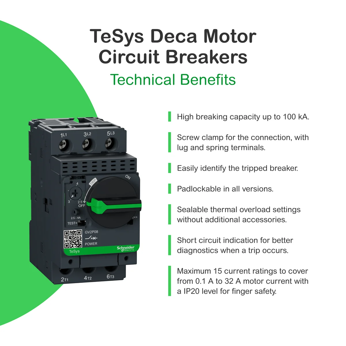 TeSys GV2 - Motor circuit breaker - thermal-magnetic - 0.63…1 A 4