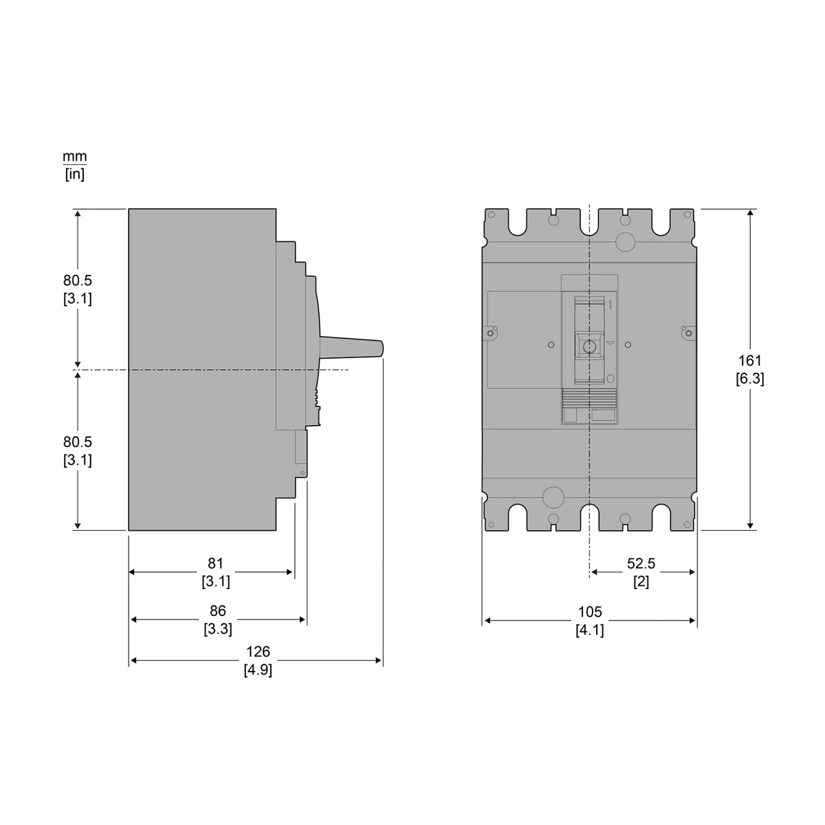 Easypact CVS - CVS100N circuit breaker - 3P/3d 5