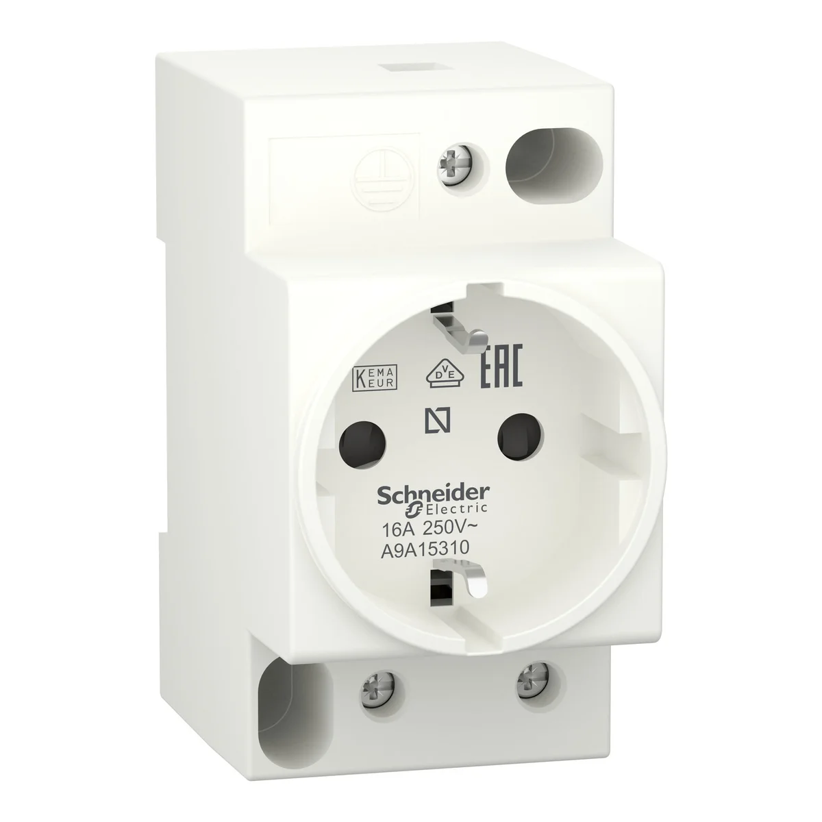 DIN socket iPC - 2P+E - 16A - 250VAC - KEMA VDE 0620 - german std