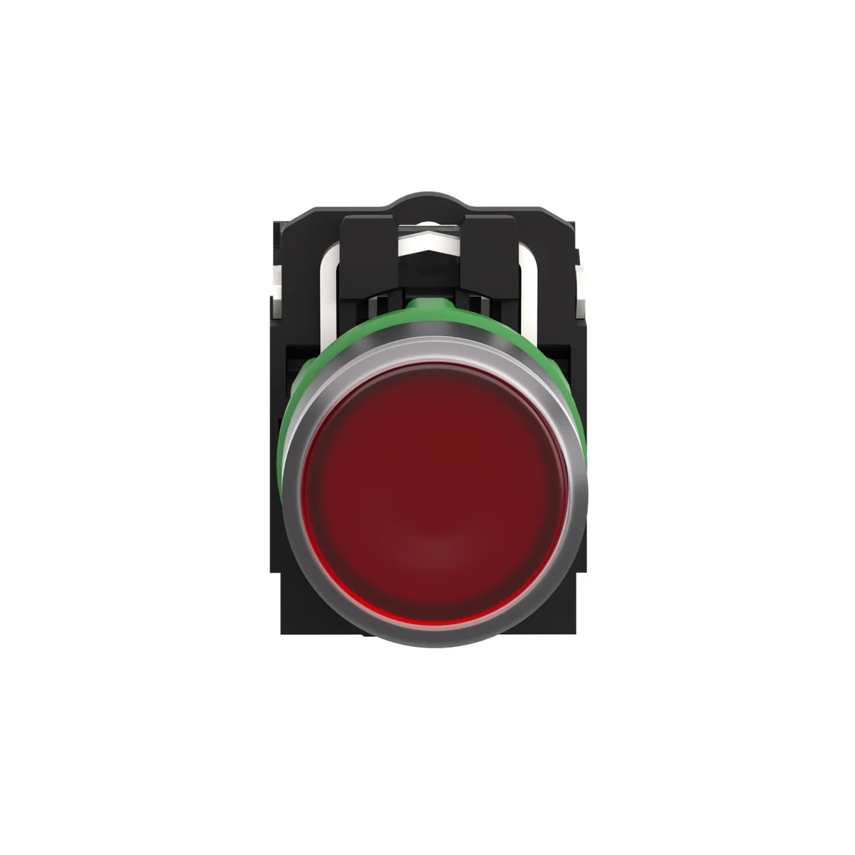red flush complete illum pushbutton Ø22 spring return 1NO+1NC 220...240V 2