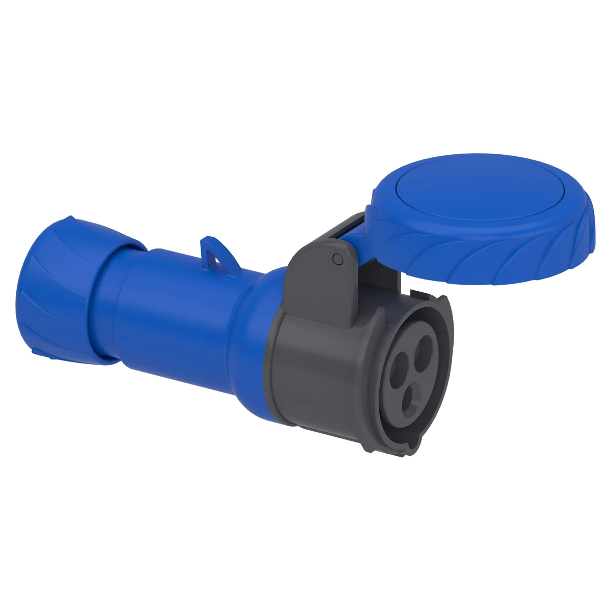 PratiKa wander socket - straight - 16 A - 2P + E - 200...250 V AC - IP67