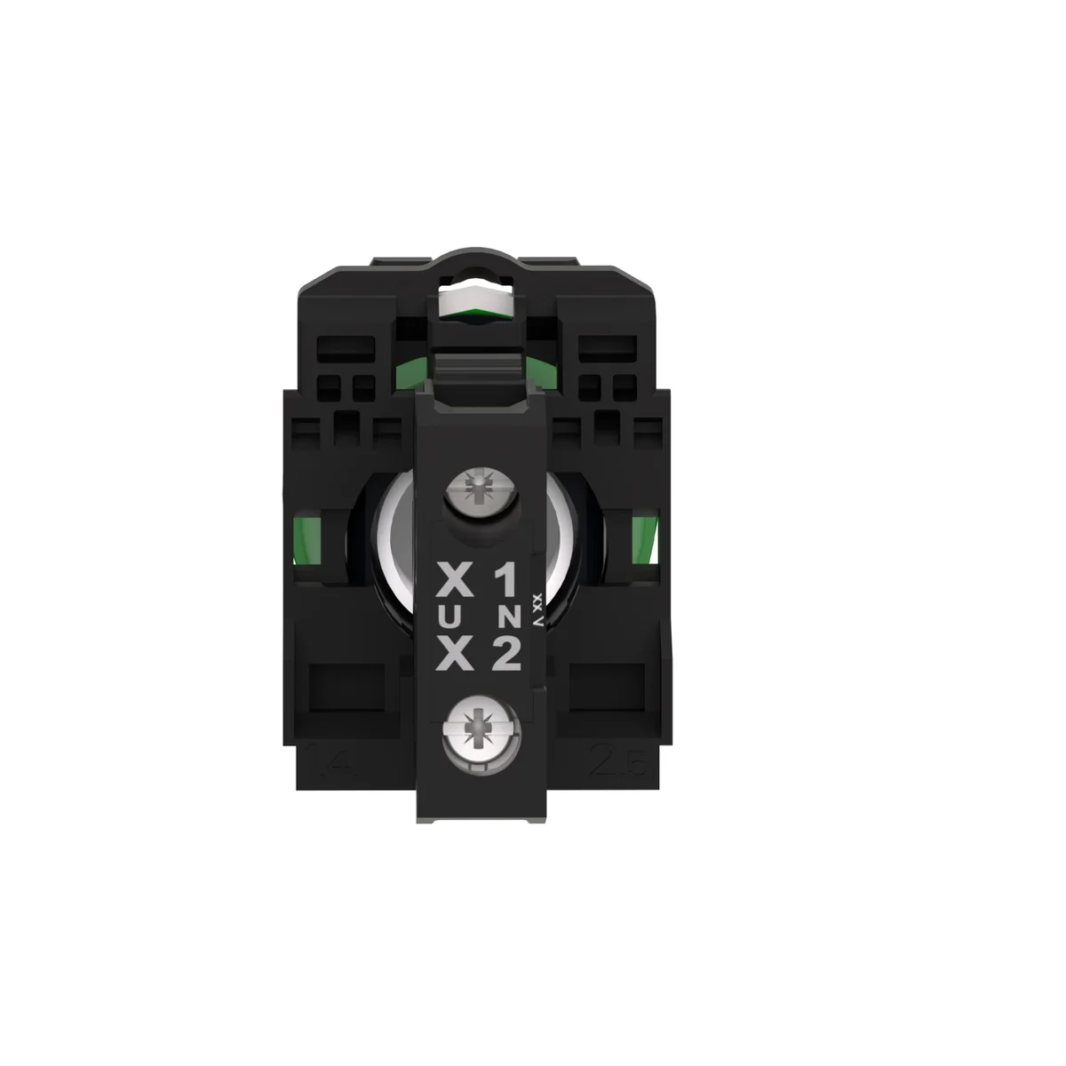 green complete pilot light Ø22 plain lens with integral LED 24V 5