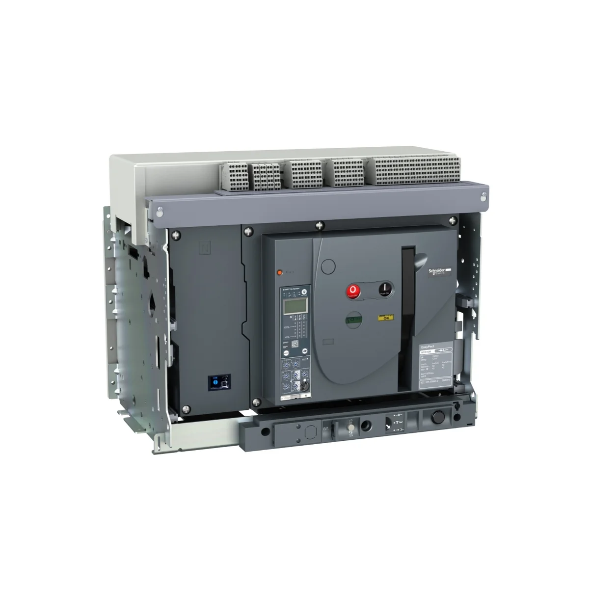EasyPact MVS - Air Circuit Breaker, 4 Poles, 3200A, 50kA, MF, ETA2I, Fixed, Manual With Current Metering