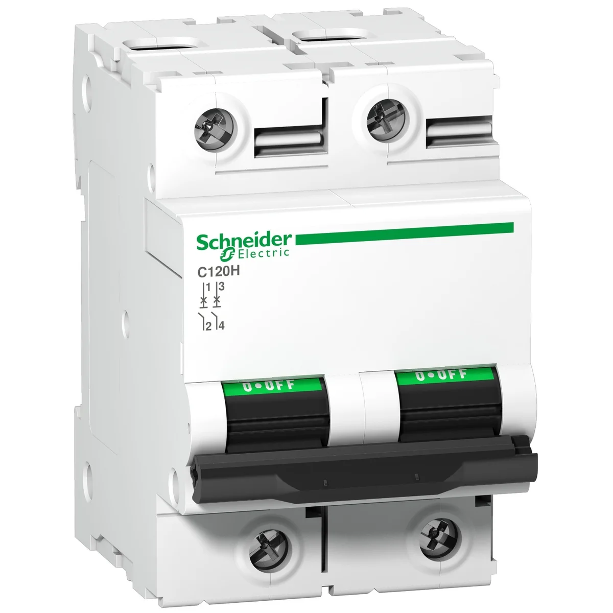 C120H - circuit breaker - 2P - 80A - C curve