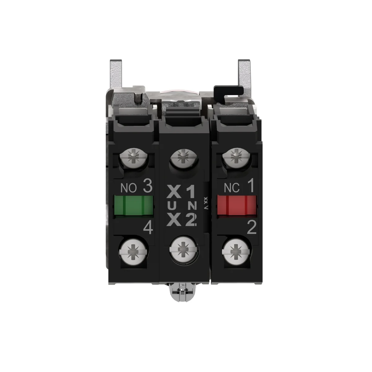 red flush complete illum pushbutton Ø22 spring return 1NO+1NC 220...240V 3