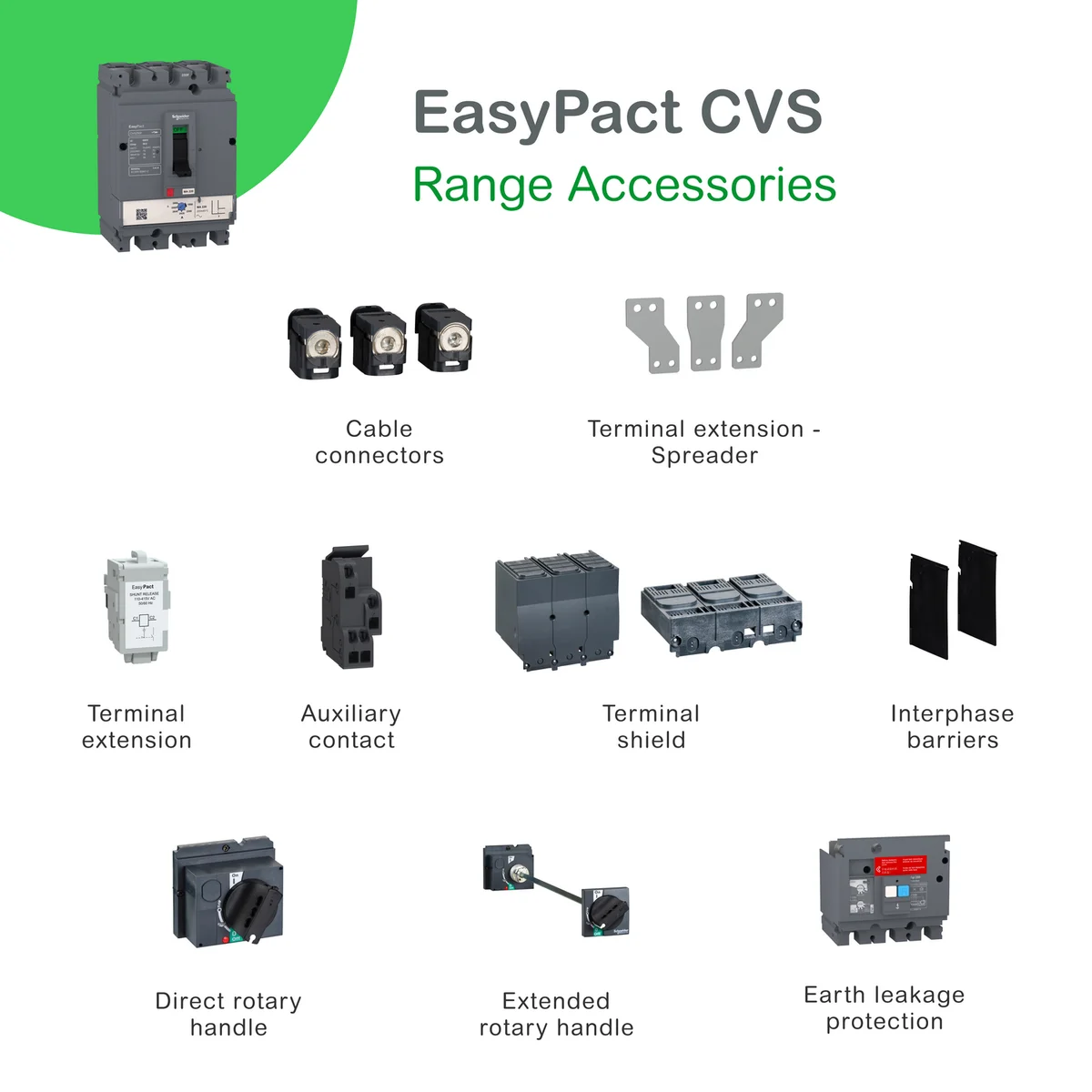 Easypact CVS - CVS100B TM100D circuit breaker - 3P/3d 4