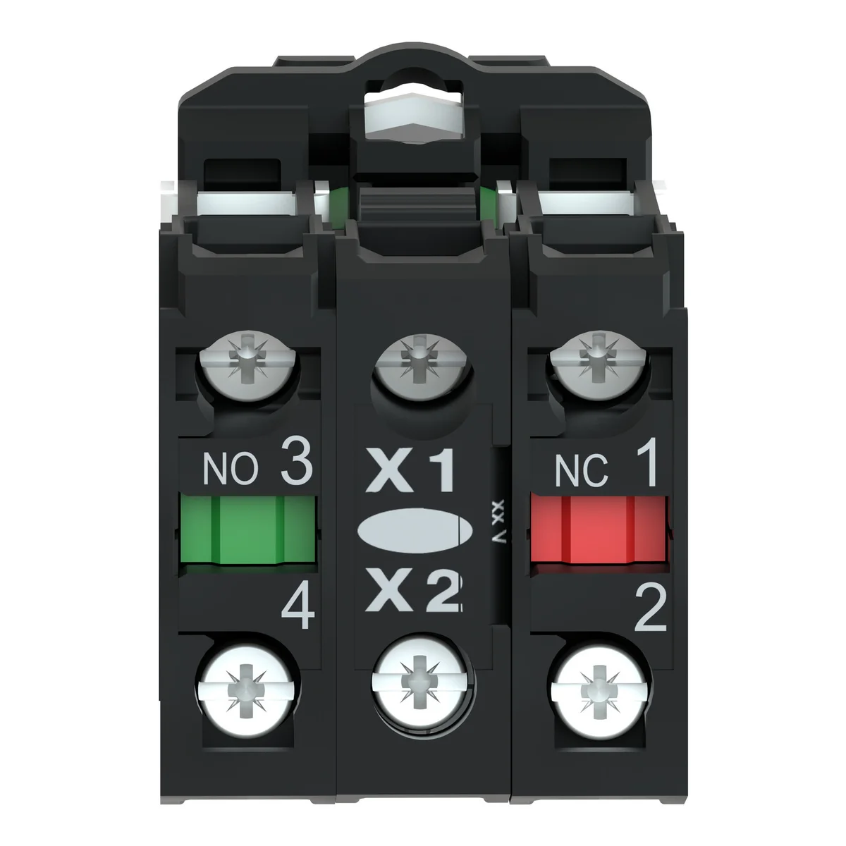 green flush complete illum pushbutton Ø22 spring return 1NO+1NC 250V 2