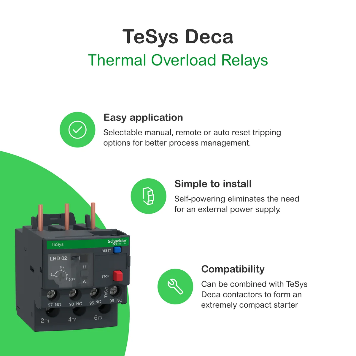 TeSys LRD thermal overload relays - 30...38 A - class 10A 3