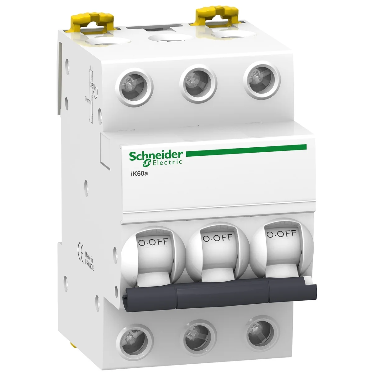 iK60a - miniature circuit breaker 3P - 20A - C curve